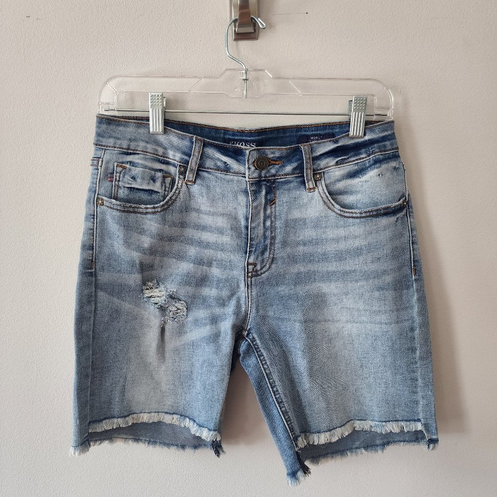 Vigoss Classic Fit Medium Wash Jagger Bermuda Shorts W 29